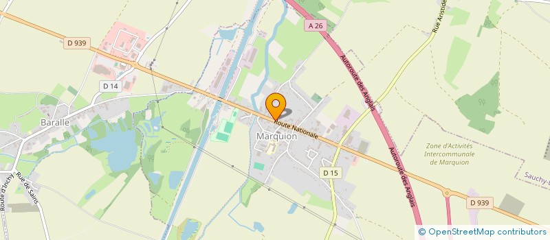 localisation de l'entreprise ATJ SERVICES  MARQUION