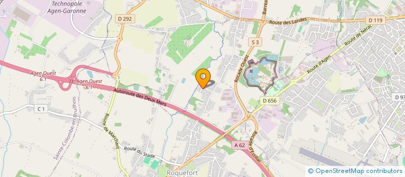 localisation de l'entreprise ATJNV  ROQUEFORT