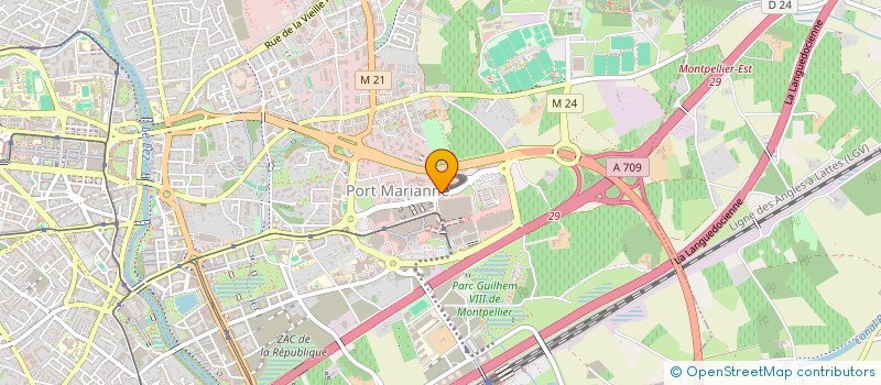 localisation de l'entreprise ATJURIS à MONTPELLIER