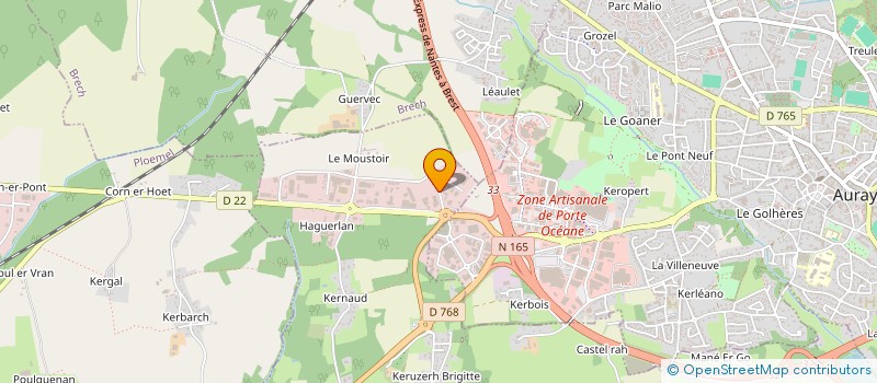 localisation de l'entreprise ATK  CRACH