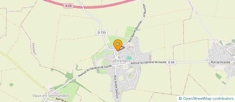 localisation de l'entreprise ATK  ETREILLERS