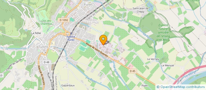 localisation de l'entreprise ATK - ALPS TECHNIC KINEMATICS  TULLINS