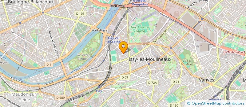 localisation de l'entreprise ATK DISTRIBUTION à ISSY-LES-MOULINEAUX