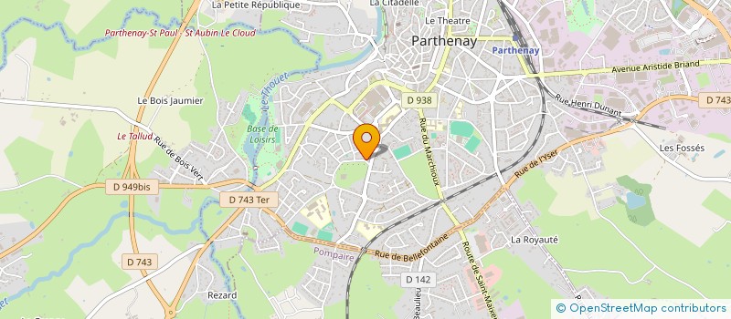 localisation de l'entreprise ATK EVENT'S  PARTHENAY