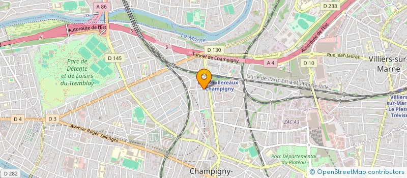 localisation de l'entreprise ATK MH à CHAMPIGNY-SUR-MARNE