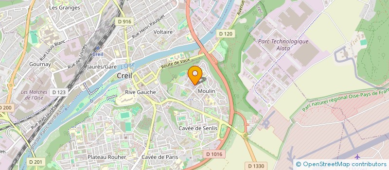 localisation de l'entreprise ATK SUPERMARCHE  CREIL