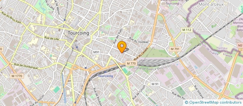 localisation de l'entreprise ATKOZ à TOURCOING