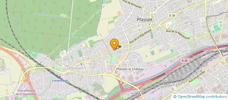 localisation de l'entreprise ATL à PFASTATT