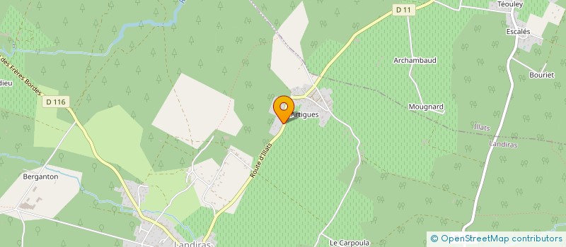 localisation de l'entreprise ATL  LANDIRAS