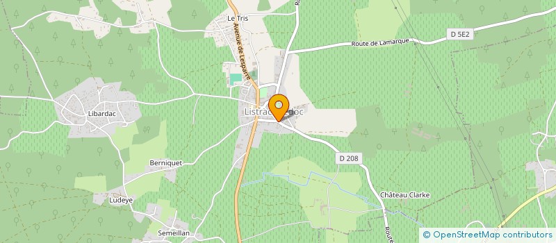 localisation de l'entreprise ATL à LISTRAC-MEDOC