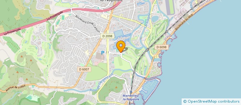 localisation de l'entreprise ATL  MANDELIEU-LA-NAPOULE