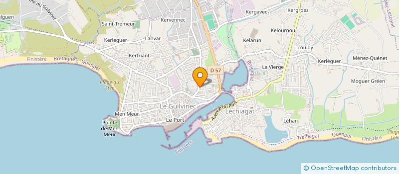 localisation de l'entreprise ATL COUVERTURE  GUILVINEC