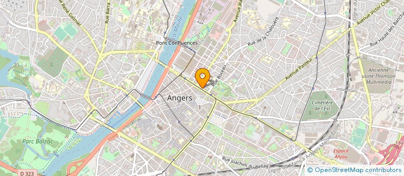 localisation de l'entreprise ATL FUNERAIRE  ANGERS