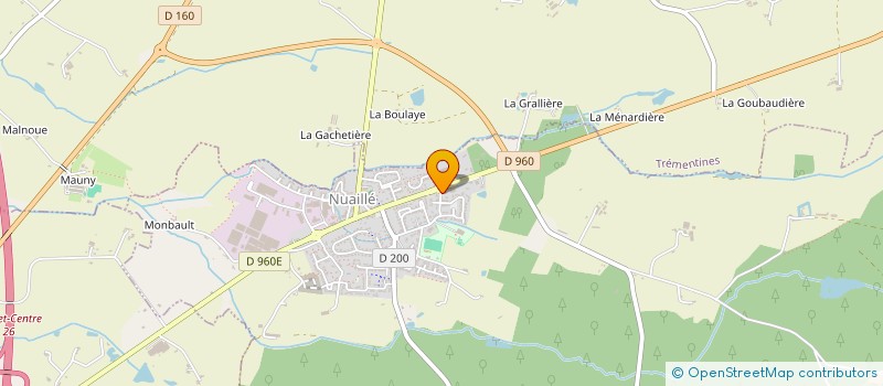 localisation de l'entreprise ATL IMMO  NUAILLE