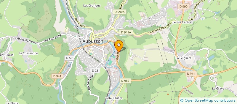 localisation de l'entreprise ATL PRODUCTION à AUBUSSON