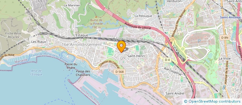 localisation de l'entreprise ATL TRANSPORTS à MARSEILLE