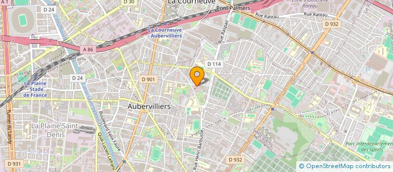 localisation de l'entreprise ATLALCOM  AUBERVILLIERS