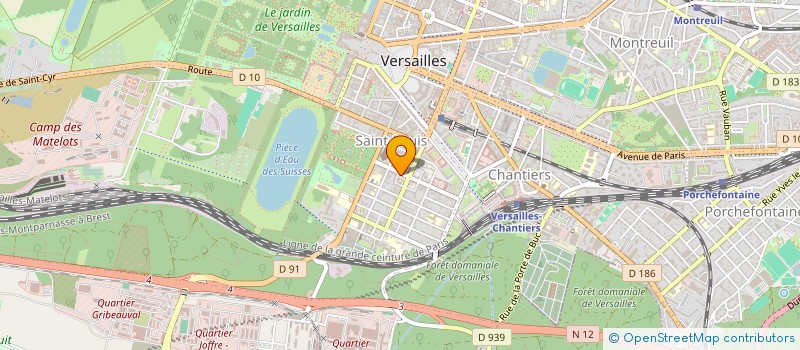 localisation de l'entreprise ATLAM RENOVATION à VERSAILLES