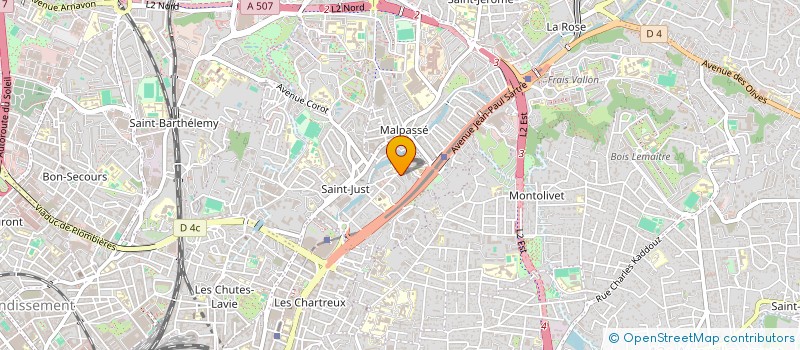localisation de l'entreprise ATLAN à MARSEILLE