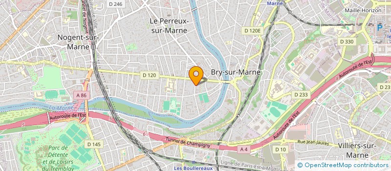 localisation de l'entreprise ATLAN  LE PERREUX-SUR-MARNE