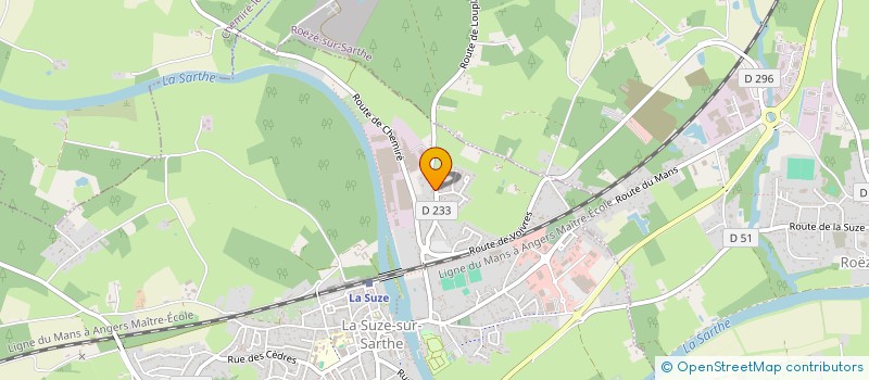 localisation de l'entreprise ATLAN RECYCLAGE  LA SUZE-SUR-SARTHE