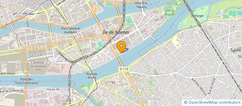 localisation de l'entreprise ATLAN WEB à NANTES
