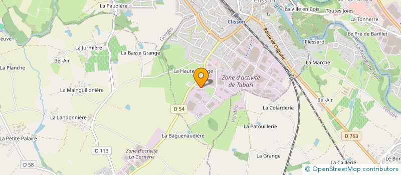 localisation de l'entreprise ATLANCIM CARQUEFOU  CLISSON