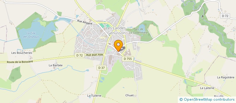 localisation de l'entreprise ATLANCO à LES LANDES-GENUSSON