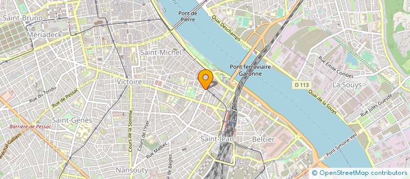 localisation de l'entreprise ATLANCRIT à BORDEAUX