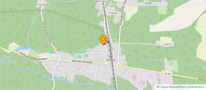 localisation de l'entreprise ATLAND PISCINES  YCHOUX