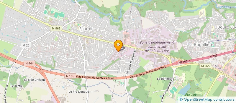 localisation de l'entreprise ATLANFLEX  SAUTRON