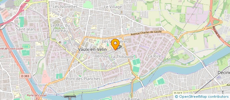 localisation de l'entreprise ATLANT  VAULX-EN-VELIN