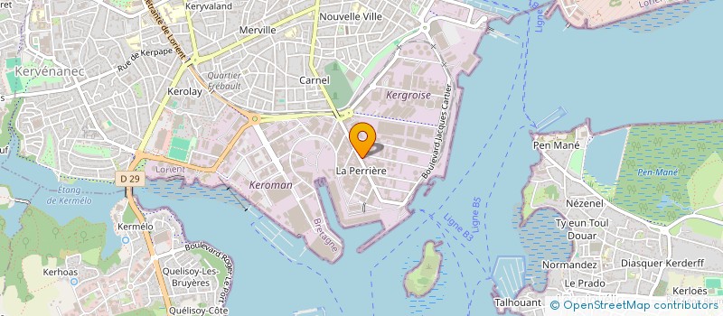 localisation de l'entreprise ATLANT'EVENTS à LORIENT