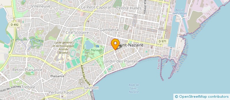 localisation de l'entreprise ATLANT TOITURE  SAINT-NAZAIRE