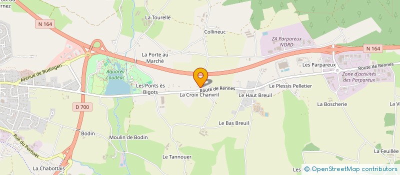 localisation de l'entreprise ATLANTE à LOUDEAC