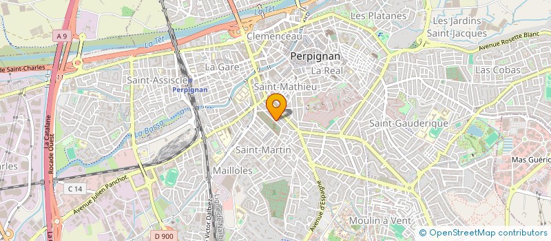 localisation de l'entreprise ATLANTE ARCHITECTE  SAINT-ESTEVE