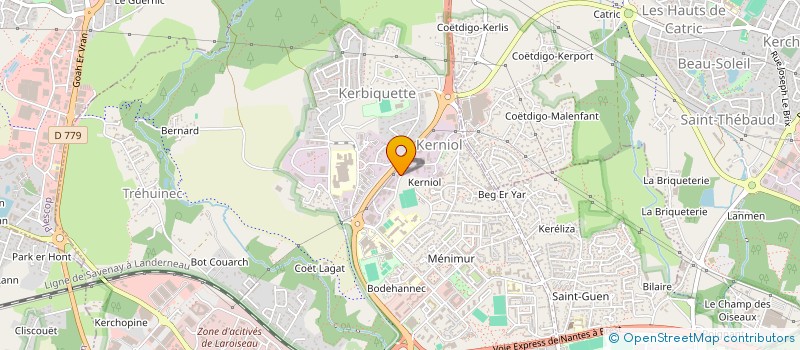localisation de l'entreprise ATLANTE VTC à VANNES