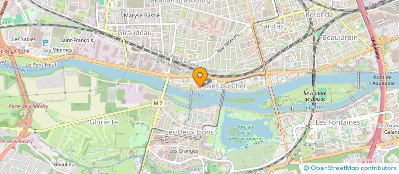 localisation de l'entreprise ATLANTECH CONSTRUCTION  TOURS