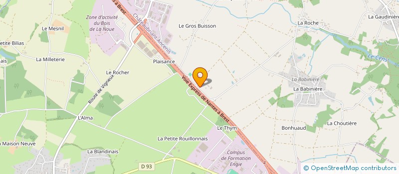 localisation de l'entreprise ATLANTEL à VIGNEUX-DE-BRETAGNE