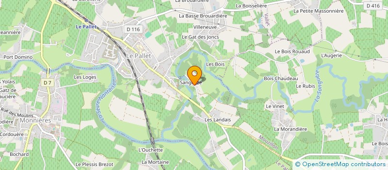 localisation de l'entreprise ATLANTELEC  LE PALLET