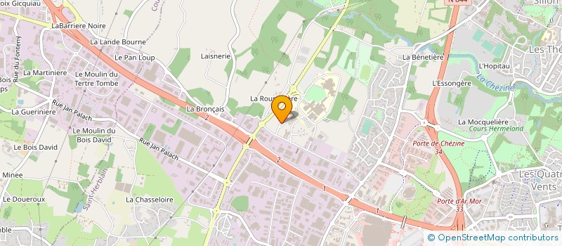 localisation de l'entreprise ATLANTHERA à SAINT-HERBLAIN