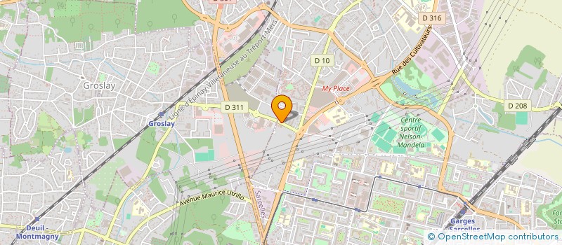 localisation de l'entreprise ATLANTIC à SARCELLES