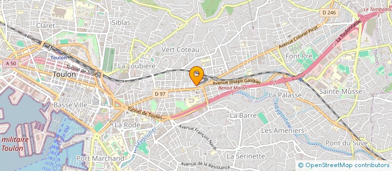 localisation de l'entreprise ATLANTIC à TOULON