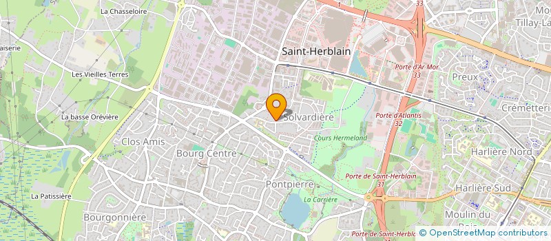 localisation de l'entreprise ATLANTIC ANIM' à ST-HERBLAIN