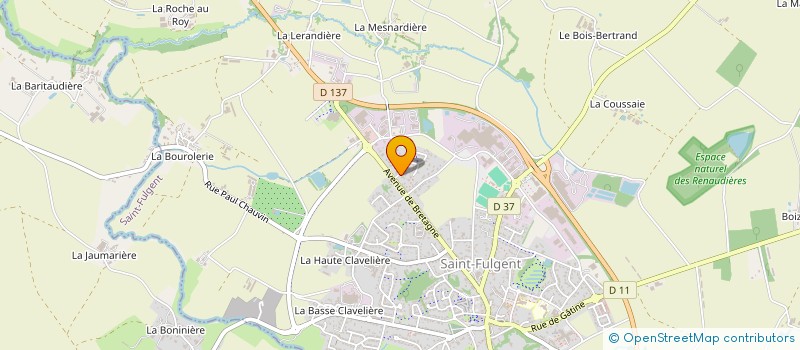 localisation de l'entreprise ATLANTIC BALAYAGE à SAINT-FULGENT