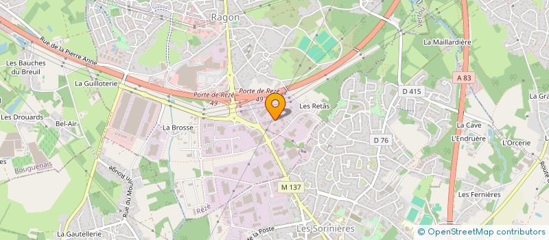 localisation de l'entreprise ATLANTIC BATTERIES à REZE