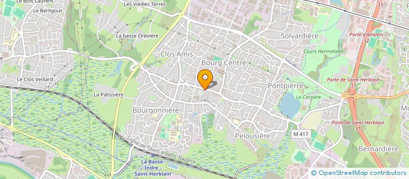 localisation de l'entreprise ATLANTIC CHAUFFAGE 44 PAYS DE LOIRE  SAINT-HERBLAIN