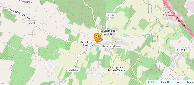 localisation de l'entreprise ATLANTIC CHAUFFAGE GAZ  SAINT-ANDRE-DE-LIDON