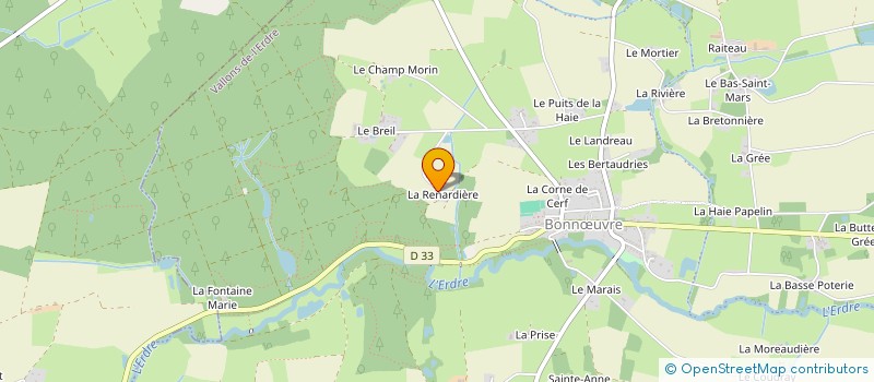 localisation de l'entreprise ATLANTIC CLIMATISATION CHAUFFAGE PLOMBERIE IMMOBILIER  VALLONS-DE-L'ERDRE