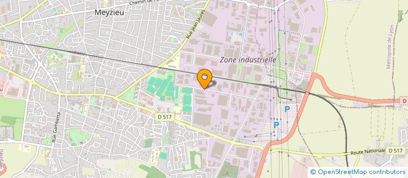 localisation de l'entreprise ATLANTIC CLIMATISATION ET TRAITEMENT D'AIR COMMERCE  MEYZIEU